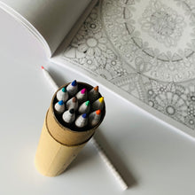 Mindfulness Coloring Book and Colored Pencil Set. Relax The Analog Way