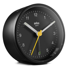 Keep The Bedroom EMF Radiation Free! Beautiful Modern Alarm Clock Body Tech Wellness Black Clock with Black Dial 