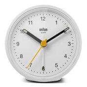Keep The Bedroom EMF Radiation Free! Beautiful Modern Alarm Clock Body Tech Wellness White Clock/White Dial 