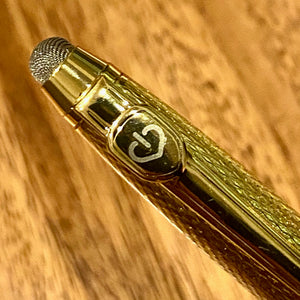 beautiful gold stylus with pen