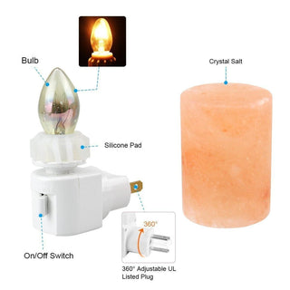 Pink Himalayan Soft Glow Night Lamp Tech Wellness 