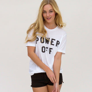 Power Off Unisex Crew Neck Tee Wellness Wear Tech Wellness 