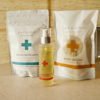 The Digital Detox Gift Set: Digital Detox Bath, Beautiful Jute Dry Brush and Heavenly Body Oil 4 Amazing Products- One Great Offer! Tech Wellness 