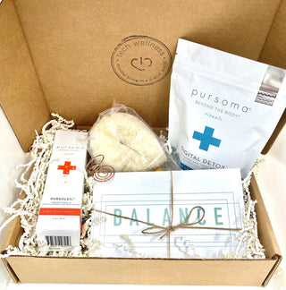 The Digital Detox Gift Set: Digital Detox Bath, Beautiful Jute Dry Brush and Heavenly Body Oil 4 Amazing Products- One Great Offer! Tech Wellness 