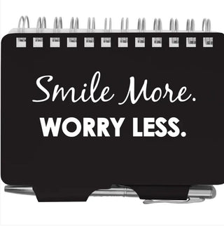The Password Book. Protect Your Private Passwords The Best Way Possible. Tech Wellness Smile More, Worry Less Black Password and Pen 