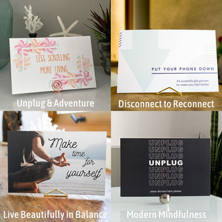 Unplug•Intention Cards • Gentle Reminders To Live In Balance With Technology Tech Wellness 